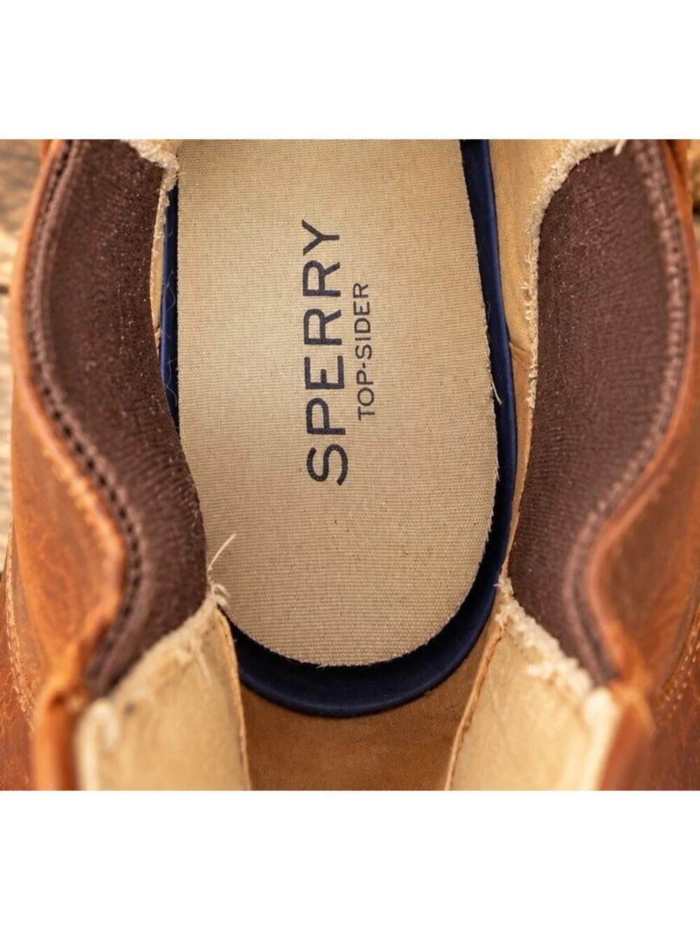 Sperry Top-Sider Chelsea Boots Mens 11.5 Brown Leather STS16041 Heritage Pull On
